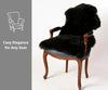 Woolous Black Genuine Sheepskin Rug(Single Pelt, 2x3 ft)