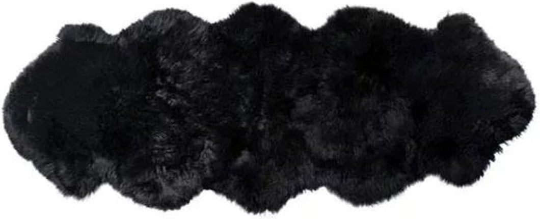 Brown Quad Sheepskin Rug