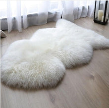 Brown Double Sheepskin Rug | Genuine New Zealand Lambskin Runner Throw