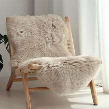 Linen Beige Real Sheepskin Rug 2x3 ft | Genuine New Zealand Lambskin Throw