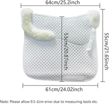 White Sheepskin Saddle pad