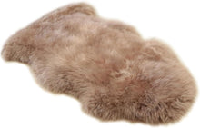 Brown Double Sheepskin Rug | Genuine New Zealand Lambskin Runner Throw