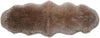 Brown Quad Sheepskin Rug