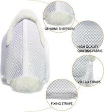 White Sheepskin Saddle pad
