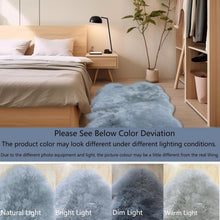 Gray Quad Sheepskin Rug 4x6 ft | Genuine New Zealand Lambskin Area Rug