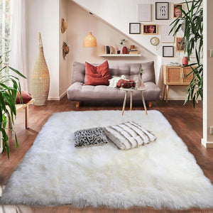 Genuine Sheepskin Carpet 6.5x6.5 ft