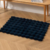 White Bubble Faux Fabbit Fur Rug