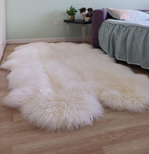 Brown Double Sheepskin Rug | Genuine New Zealand Lambskin Runner Throw