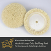 8" Wool Buffing Pad Single Sided