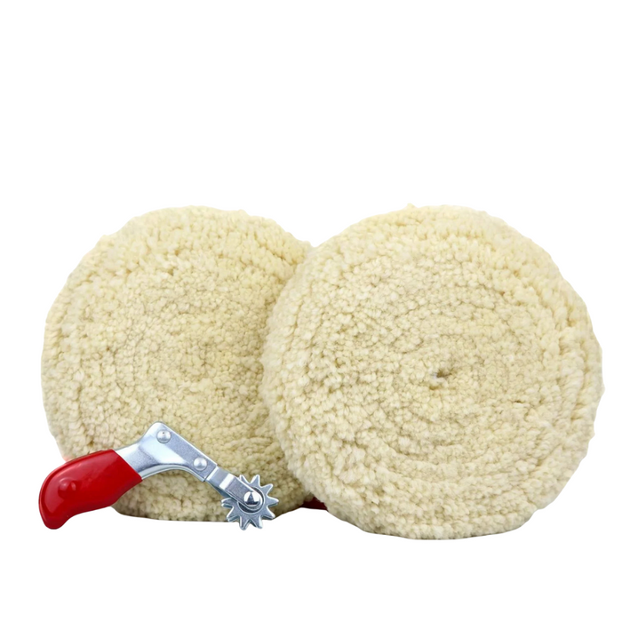 7" Wool Buffing Pad Set + Cleaning Spur Tool - view 1
