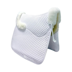 White Sheepskin Saddle pad