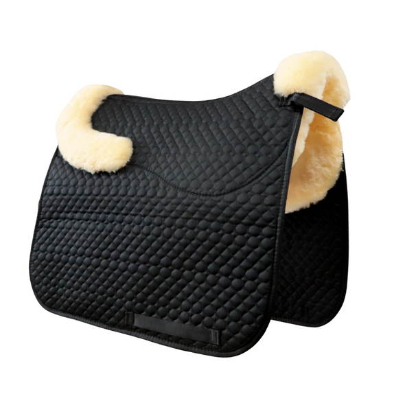 Beige Sheepskin Dressage Saddle Pad