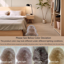 Brown Real Sheepskin Rug 2x3 ft | Genuine New Zealand Lambskin Throw
