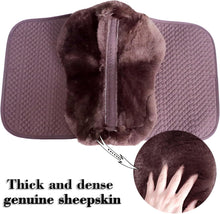 Brown Sheepskin Dressage Saddle Pad