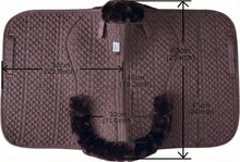 Brown Sheepskin Dressage Saddle Pad
