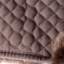 Brown Sheepskin Half English Saddle Pad