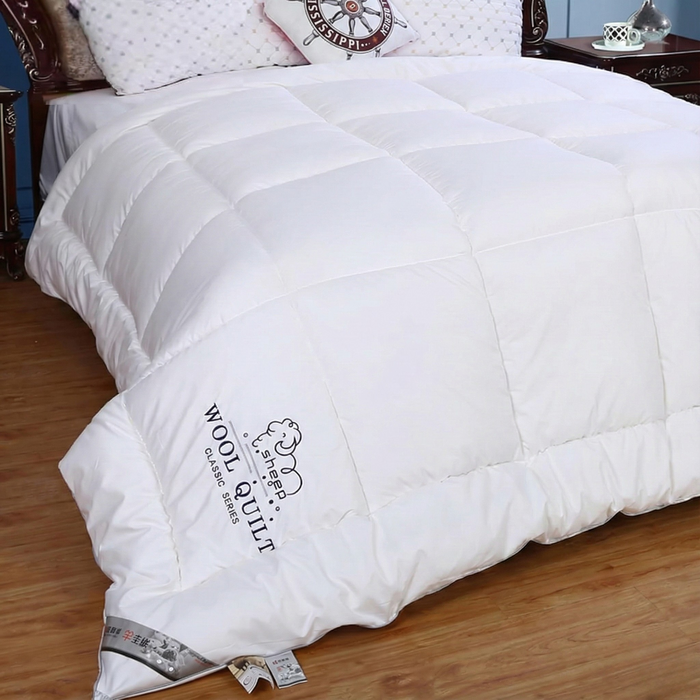 Wool Quilt Comforter Twin Size 86x70 inches - view 1