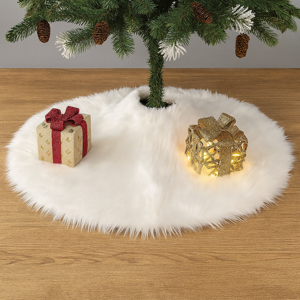 Faux Fur Tree Skirt - view 1