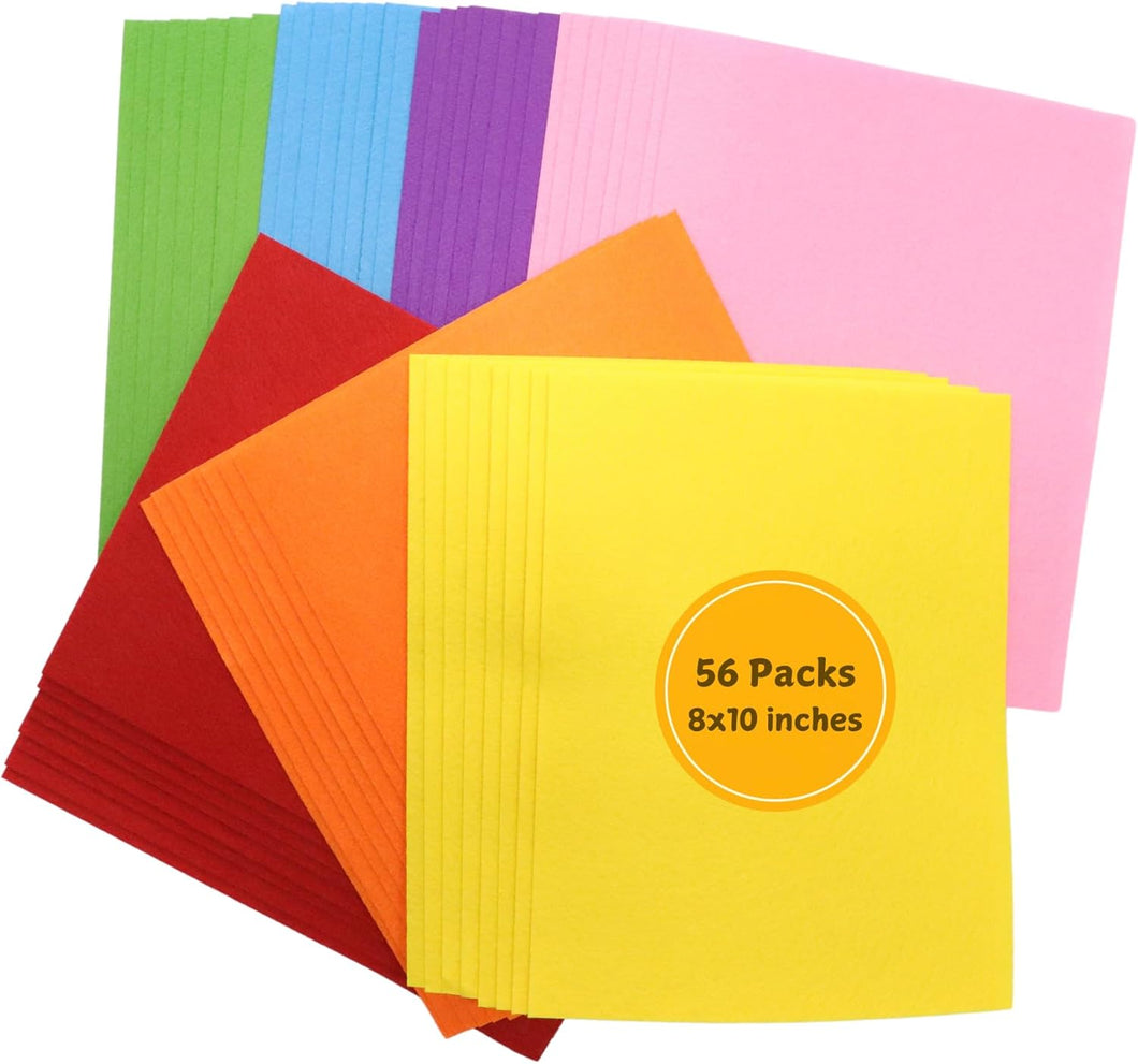 Felt Sheets for Crafts 56 Pcs
