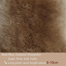 Brown Real Sheepskin Rug 2x3 ft | Genuine New Zealand Lambskin Throw