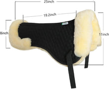 Sheepskin Half Saddle Pad