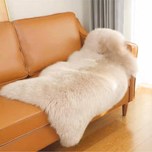 Linen Beige Real Sheepskin Rug 2x3 ft | Genuine New Zealand Lambskin Throw