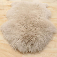 Linen Beige Real Sheepskin Rug 2x3 ft | Genuine New Zealand Lambskin Throw