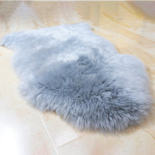 Gray Real Sheepskin Rug 2x3 ft | Genuine New Zealand Lambskin Throw