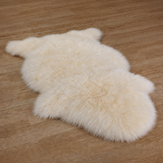 Ivory Genuine New Zealand Sheepskin Rug 2x3 ft