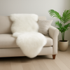 White Faux Fur Sheepskin Rug