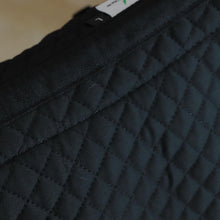 Sheepskin Half English Saddle Pad White-Black