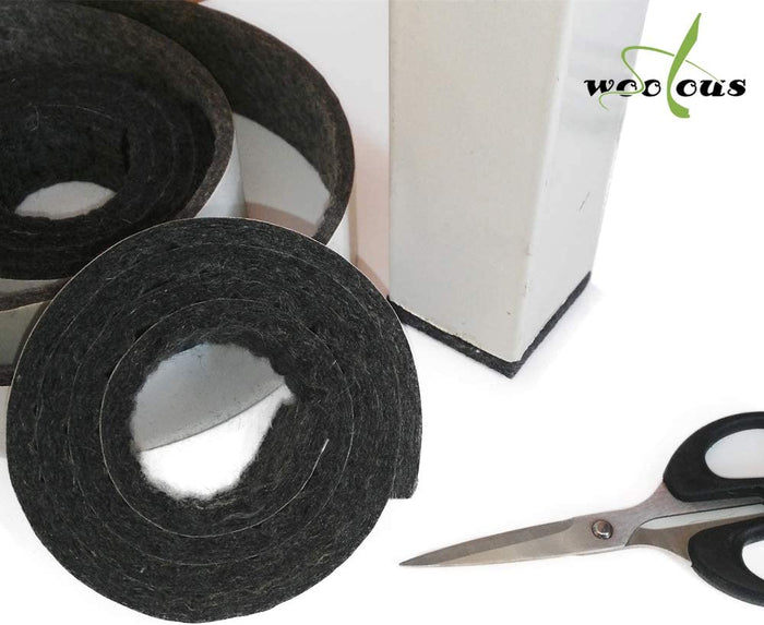 Woolous Wool Felt Strip Roll Self Adhesive - 1.57x40 inches - view 1