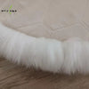 Round Sheepskin rug