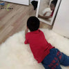 Round Sheepskin rug